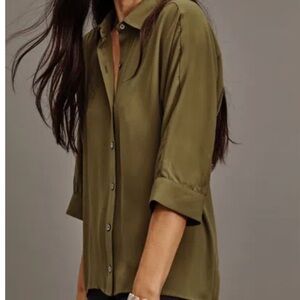 J. Jill Wearever high-low Button-Down Shirt for Women NWT